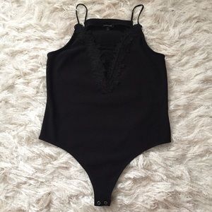 Express lace up bodysuit